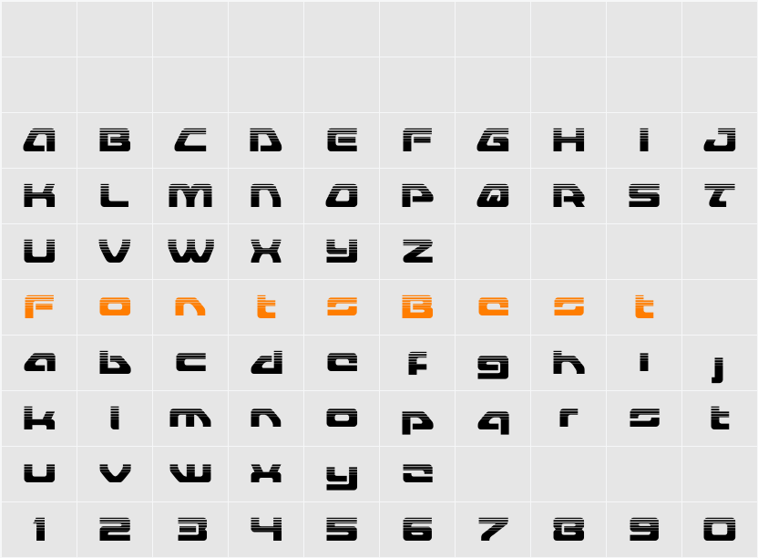 Furian Halftone Character Map