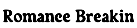 Romance Breakin Font Image