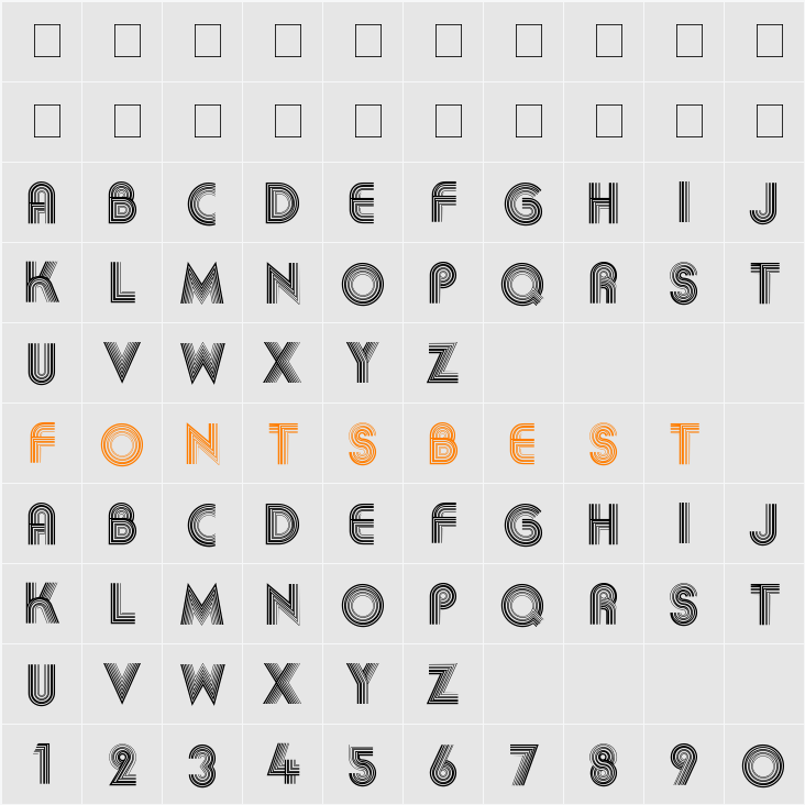 Akka Character Map
