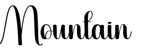 Mountain Font Image