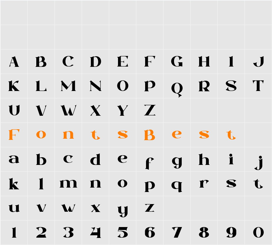 MACHER Character Map