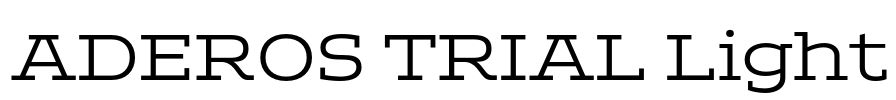 ADEROS TRIAL Light Font Image