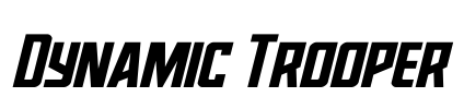 Dynamic Trooper Font Image