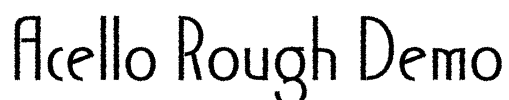 Acello Rough Demo Font Image