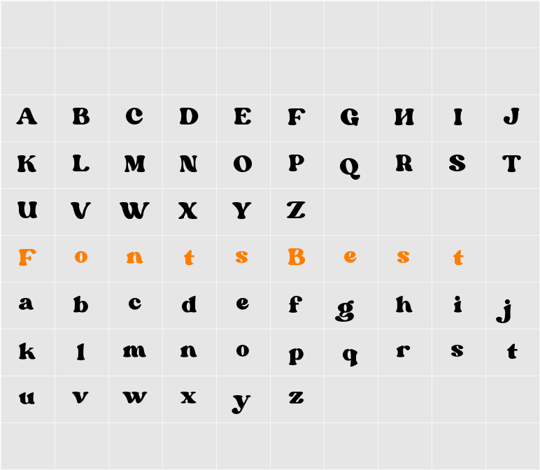 Margin DEMO Character Map
