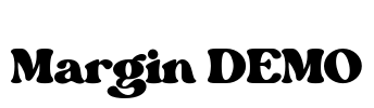 Margin DEMO Font Image