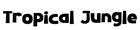 Tropical Jungle Font Image
