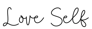 Love Self Font Image