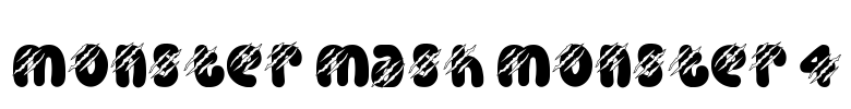Monster Mash Monster 4 Font Image