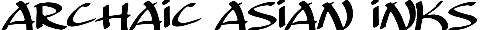Archaic Asian Inks Font Image