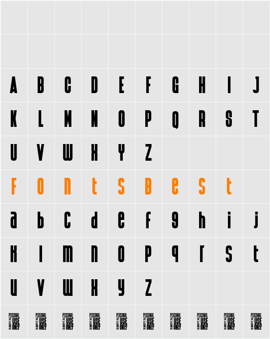 Maintanker_Personal_Use_Only Character Map