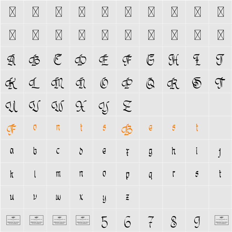 Unholy Trinity Free Character Map