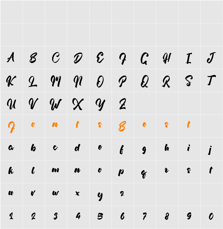 Albertta Character Map