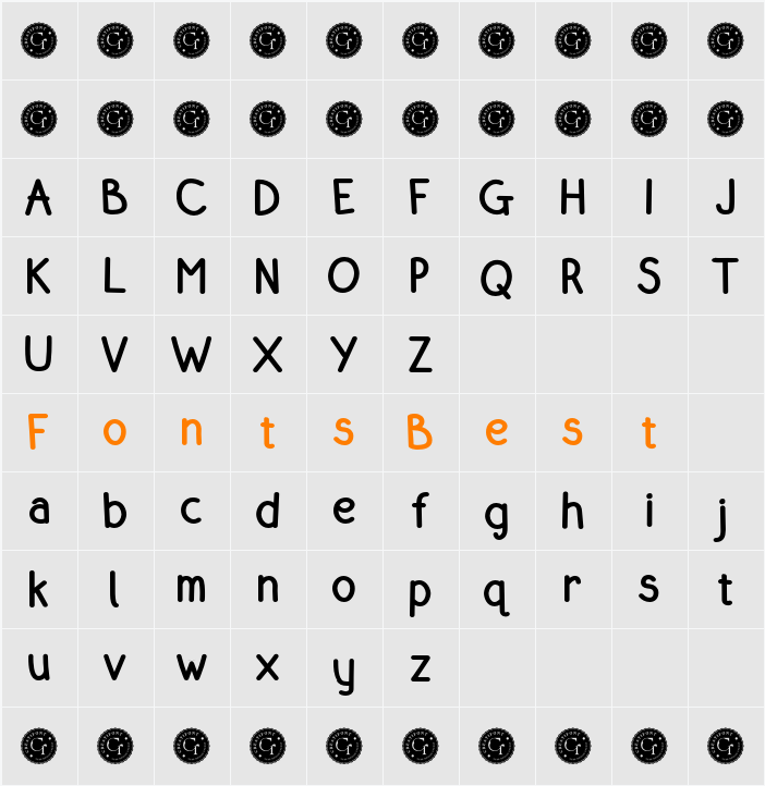 CF Littohandy Character Map