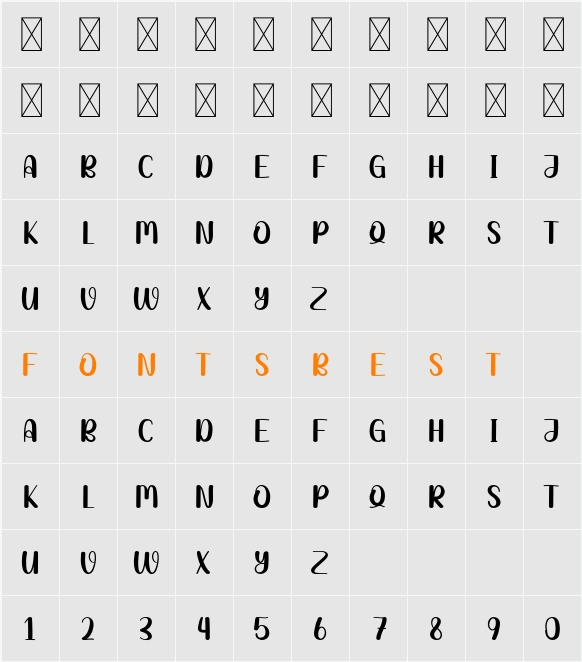 Holly Wood Character Map