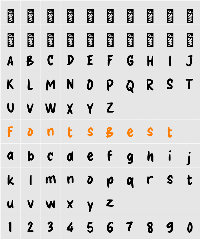 g Gilap Character Map
