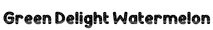 Green Delight Watermelon Font Image
