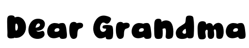 Dear Grandma Font Image