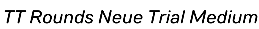 TT Rounds Neue Trial Medium Font Image