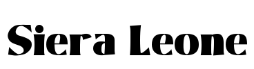 Siera Leone Font Image