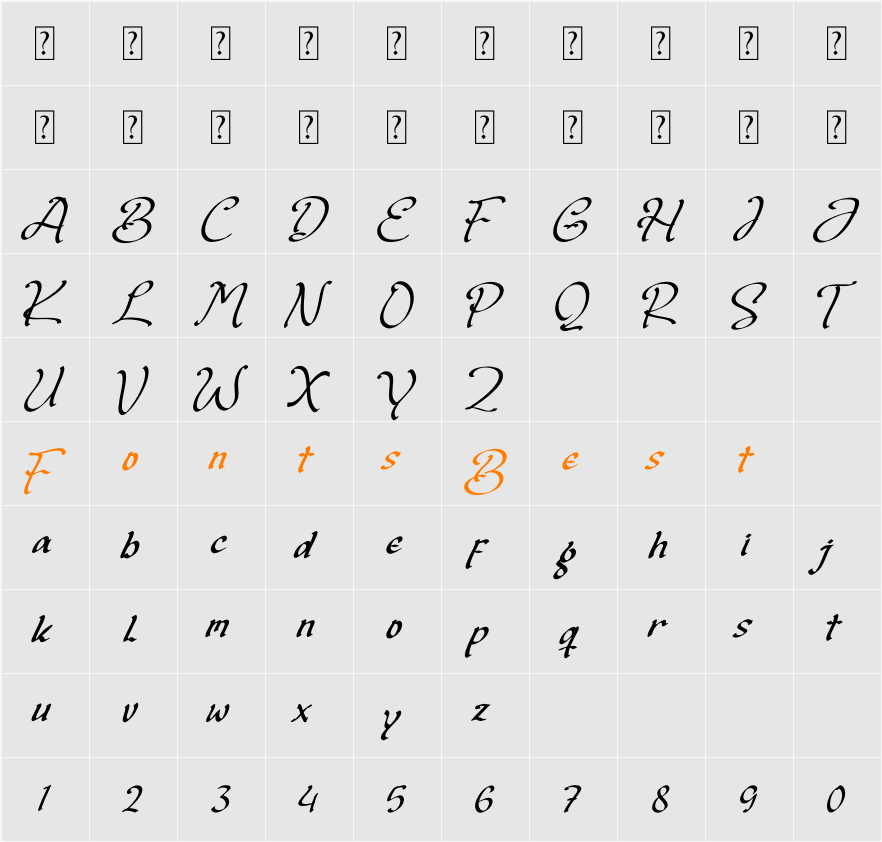 Badgerict Sogart Character Map
