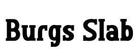 Burgs Slab Font Image