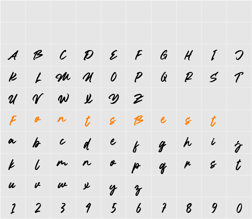 Normal Character Map