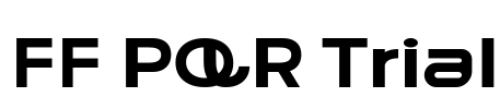FF PQR Trial Font Image
