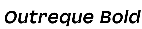 Outreque Bold Font Image