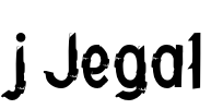 j Jegal Font Image
