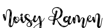 Noisy Ramen Font Image