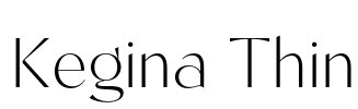 Kegina Thin Font Image