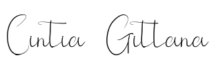 Cintia Gitlana Font Image