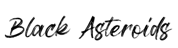 Black Asteroids Font Image