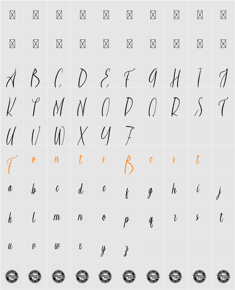 Saideira Demo Character Map