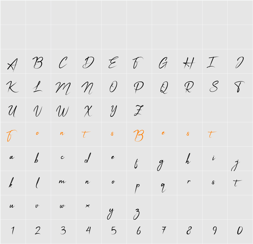 Apalu Character Map