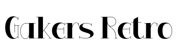 Gakers Retro Font Image