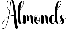 Almonds Font Image