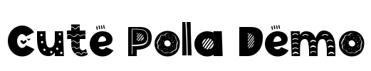 Cute Pola Demo Font Image