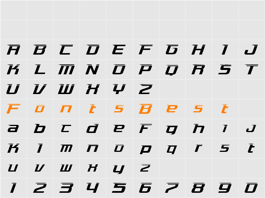 Aero Character Map