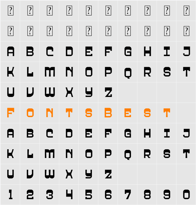SHALBY Character Map