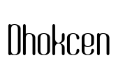 Dhokcen Font Image