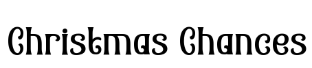 Christmas Chances Font Image