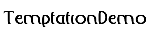 TemptationDemo Font Image