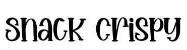 Snack Crispy Font Image