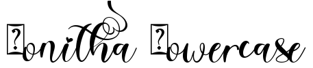 Bonitha Lowercase Font Image