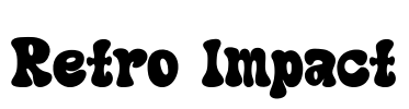 Retro Impact Font Image