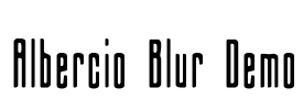 Albercio Blur Demo Font Image