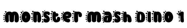 Monster Mash Dino 1 Font Image