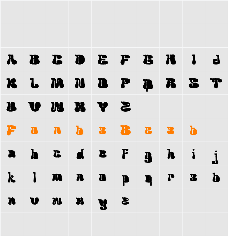 Acaphy Rough Demo Character Map